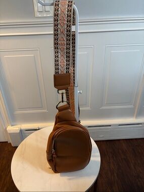 Ah Dorned Faux Leather Sling Bag - British Tan